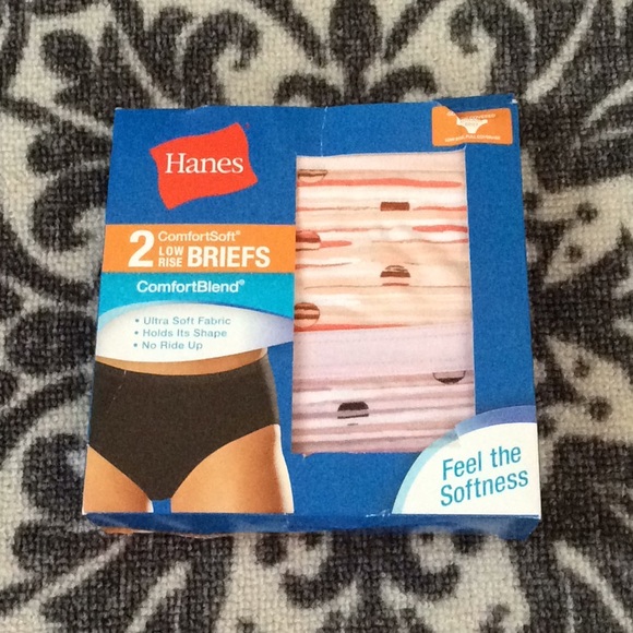 Hanes, Intimates & Sleepwear, Hanes Low Rise Briefs 2 Comfortsoft Panties  Size 7